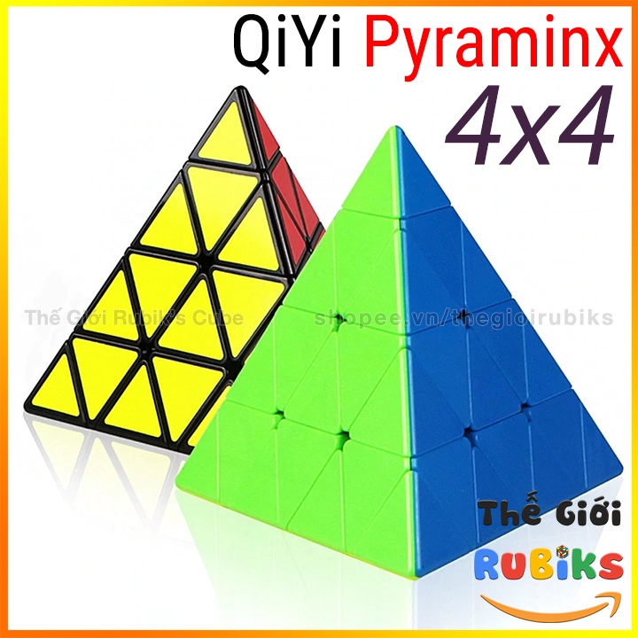 Rubik QiYi Master Pyraminx 4x4 Promotion - Rubic Biến Thể Tam Giác 4 Tầng