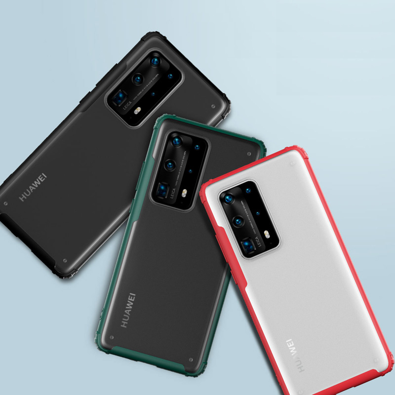 Ốp Điện Thoại TPU + PC Trong Suốt Chống Sốc Cho Huawei P40 / P40 Pro / P40 Pro Plus / P30 / P30 Pro / P30 Lite