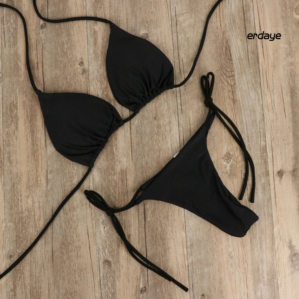 Bộ Bikini 2 Mảnh Màu Sắc Xinh Xắn Cho Nữ
