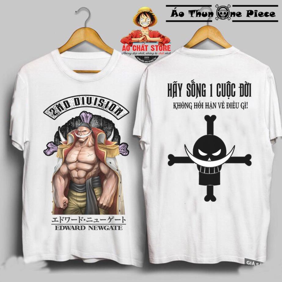 Áo Thun In Hình Râu Trắng "Edward Newgate One Piece" Cực Đẹp