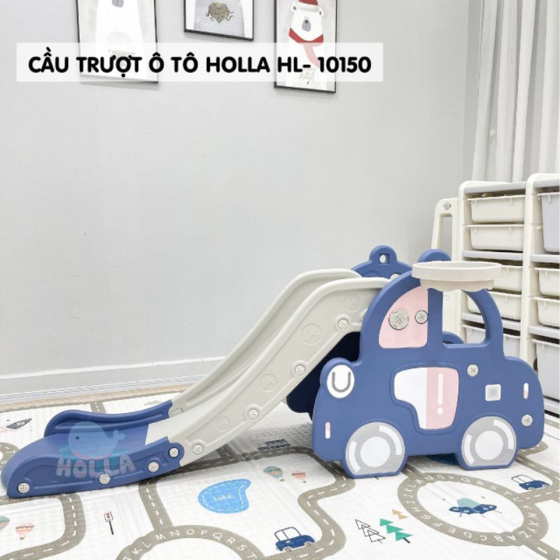 Cầu trượt ô tô Holla tặng gôn bóng rổ kèm