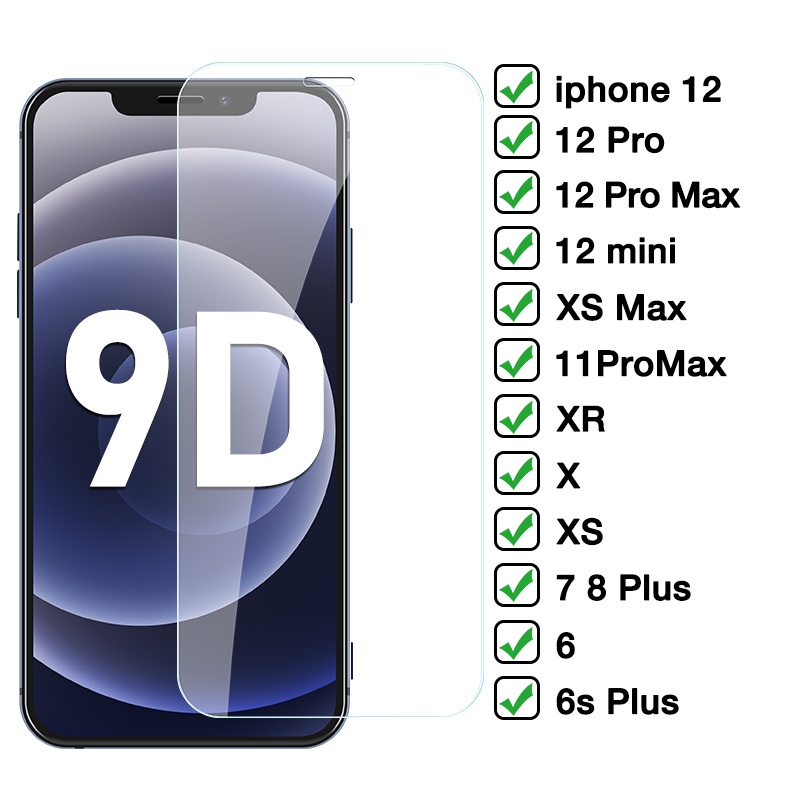 Kính Cường Lực Bảo Vệ Màn Hình Cho Iphone 5 5s se 6 7 8 Plus x xs xr IP 11 Pro Max