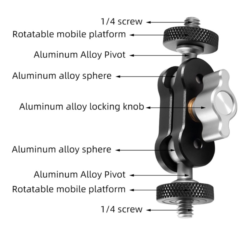 Giá Đỡ Điện Thoại Bằng Nhôm Giao Diện 1 / 4 Tiện Dụng