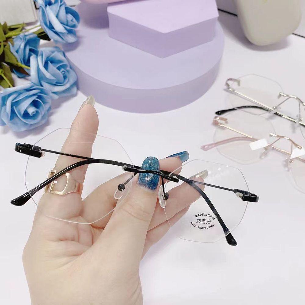 Kính Đọc Sách Không Gọng Chống Ánh Sáng Xanh Phong Cách Retro Hàn Quốc MXMUSTY