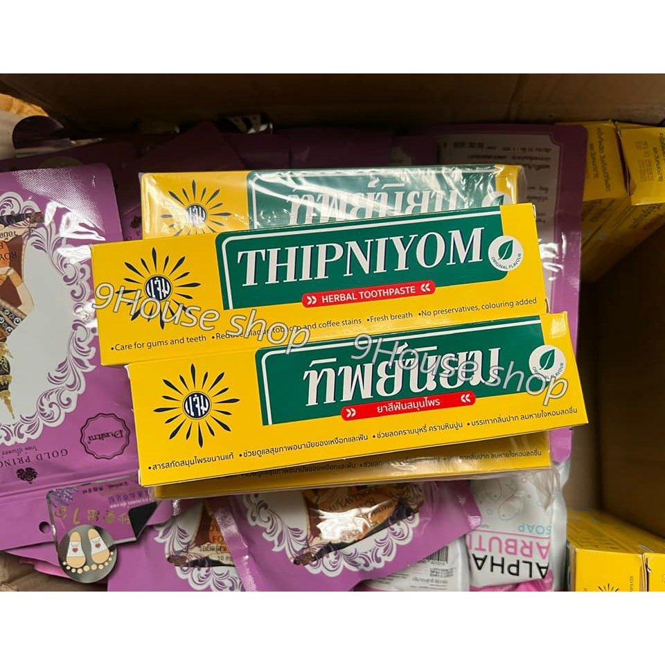 01 Tuýp Kem Đánh Răng Thảo Dược Thipniyom Thái Lan 160gram