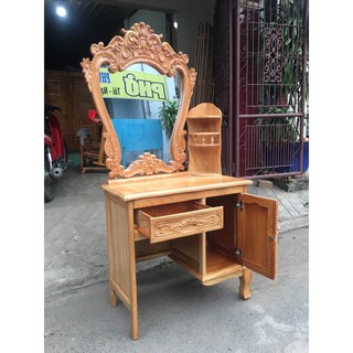 Bàn trang điểm gỗ gõ đỏ