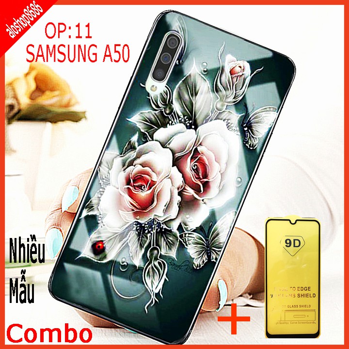 COMBO ốp lưng KÍNH 3D SAMSUNG A50 SANG TRỌNG, TRẺ TRUNG (TẶNG KÈM 1 kính cường lực full màn hình  ) EDUCAS | BigBuy360 - bigbuy360.vn