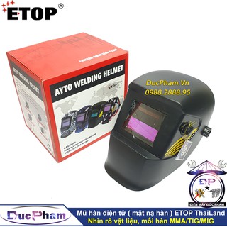 Mặt nạ hàn điện tử tự động ETOP - Mũ hàn điện tử