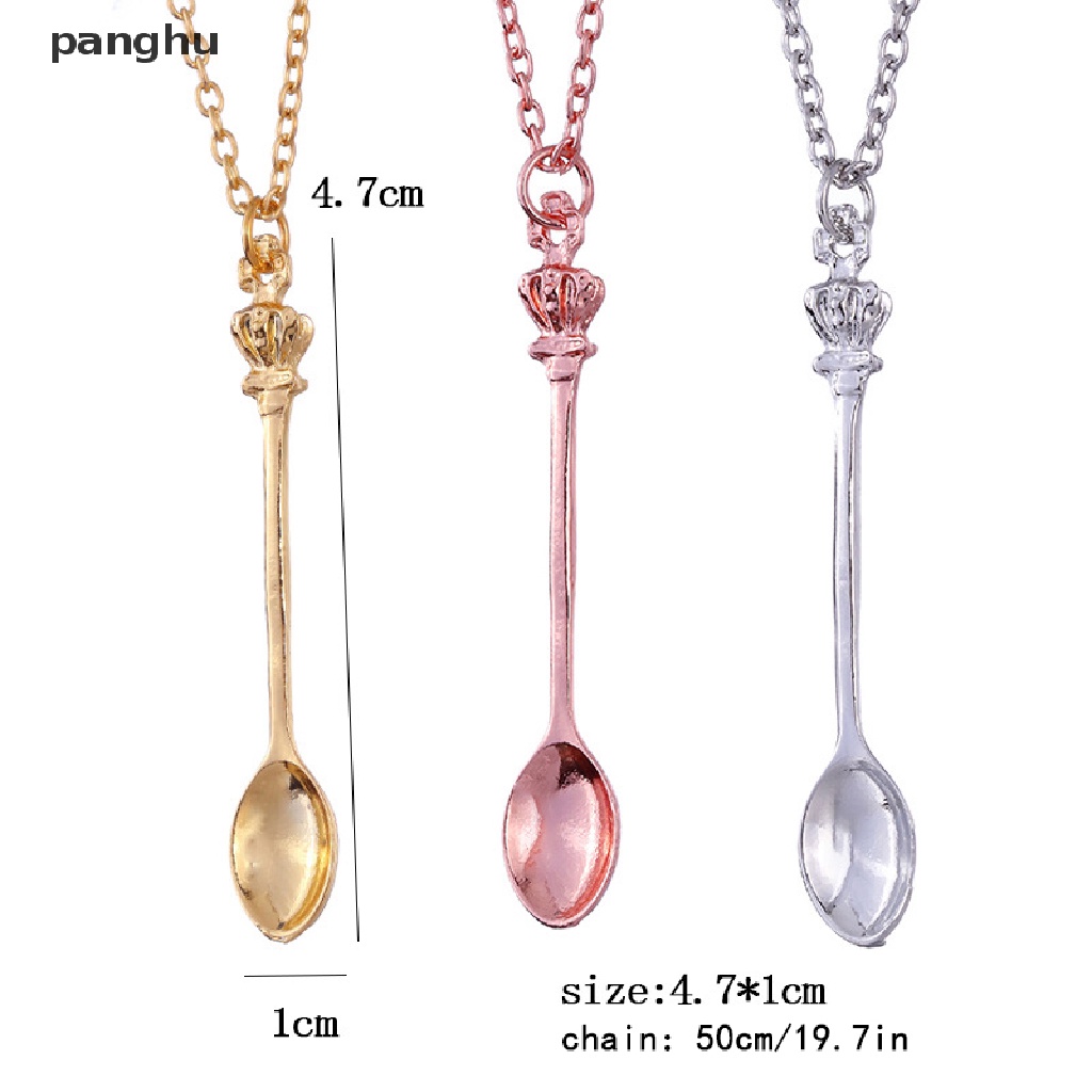 Vòng cổ Hợp Kim Mặt Hình Muỗng Trà Nhỏ Thời Trang Cho Nữ