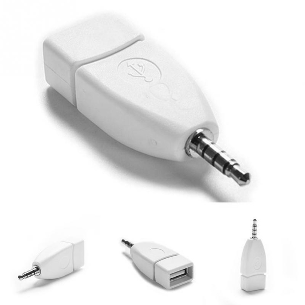 3 5mm Adapter USB Female to 3 5mm Male Converter Portable Car AUX Audio Jack Adapter Accessory