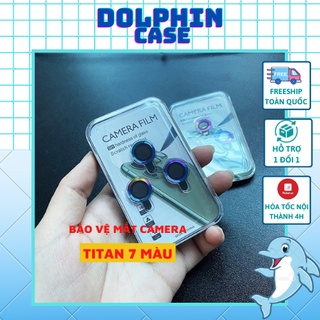 Bộ dán bảo vệ mắt camera IP Titan 7 màu CAO CẤP cho 11,11Pro,11Promax,12,12pro,12promax,13,13pro,13promax  -Dolphim Case