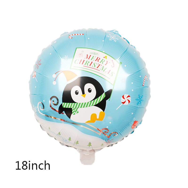 Bong bóng lá nhôm bơm hơi 18 inch họa tiết giáng sinh trang trí tiệc độc đáo