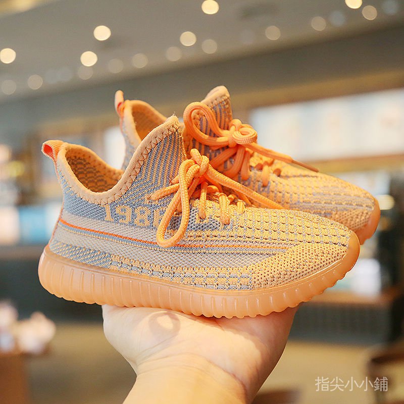 Giày Thể Thao Yeezy Thoáng Khí Thời Trang Mùa Thu Dành Cho Bé Trai 2021