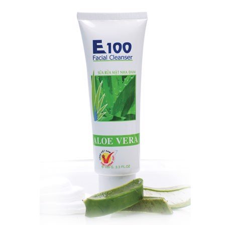 Sữa rửa mặt nha đam E100 aloe vera facial cleanser 100g