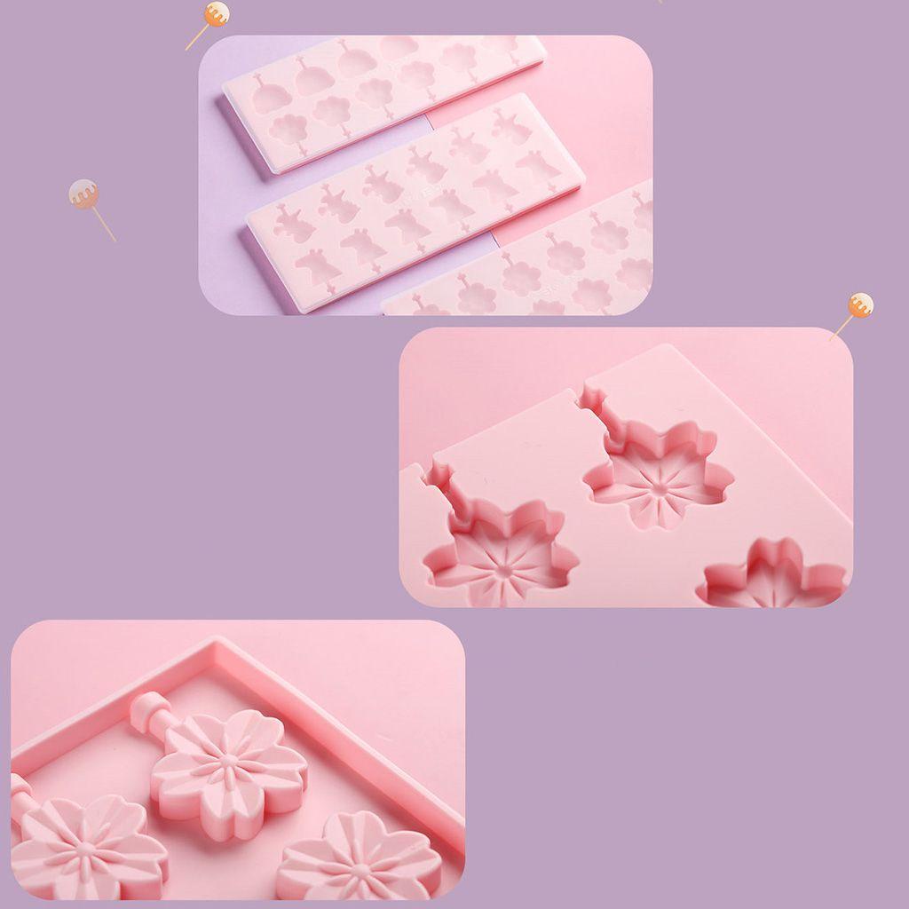 YIYU 1 Khuôn Silicon Mềm Làm Kẹo Mút DIY