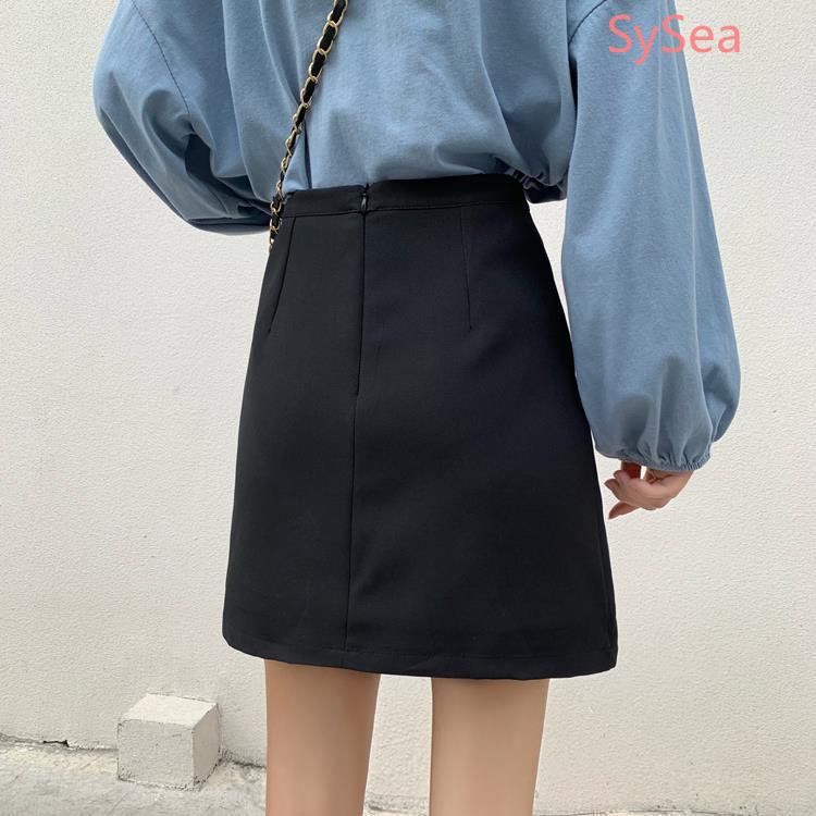 Chân Váy Chữ A Màu Đen Thời Trang Mùa Hè Dành Cho Nữ