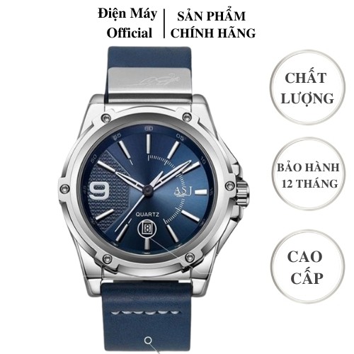 Đồng Hồ Nam Chính Hãng ASJ Nhật Bản Fullbox - Mặt Kính Sapphire, Dây Da Cao Cấp, Chống Nước, Chống Xước