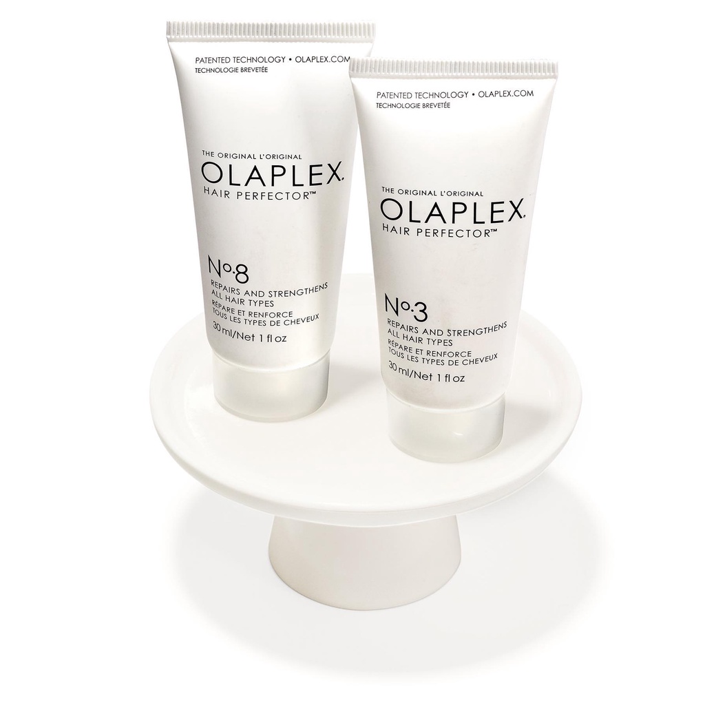 NHẬP MỸ - SET DƯỠNG TÓC PHỤC HỒI TÓC HƯ TỔN OLAPLEX 2 MÓN NO8 + NO3