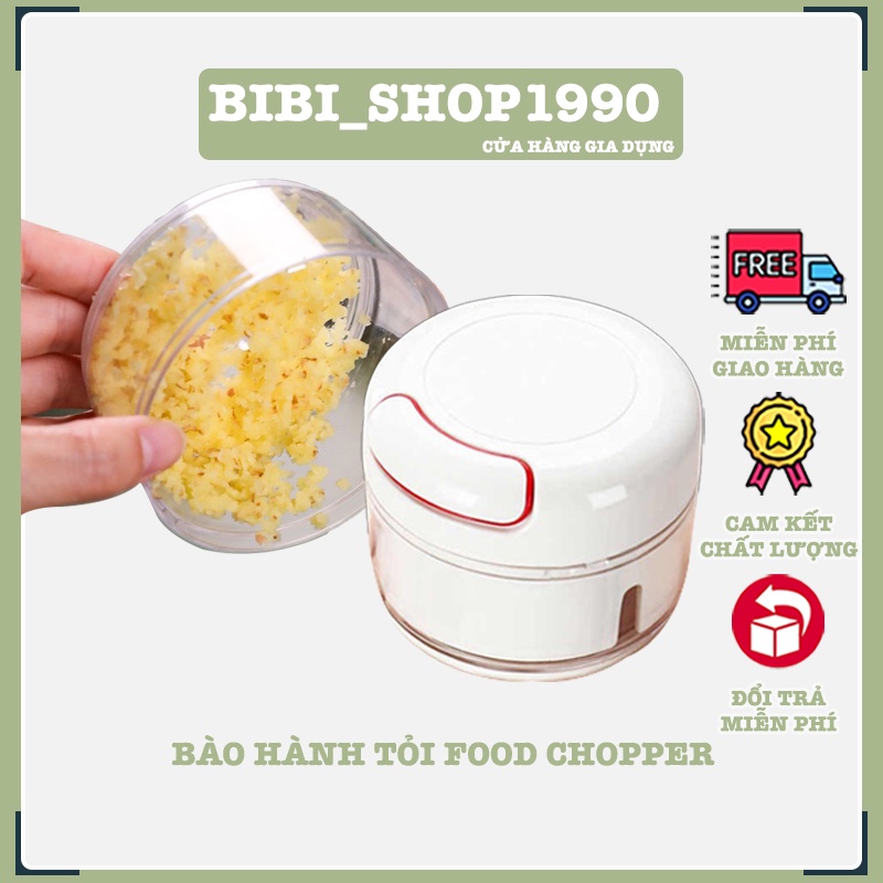 Hộp nghiền gia vị hành gừng tỏi dây rút mini FOOD CHOPPER