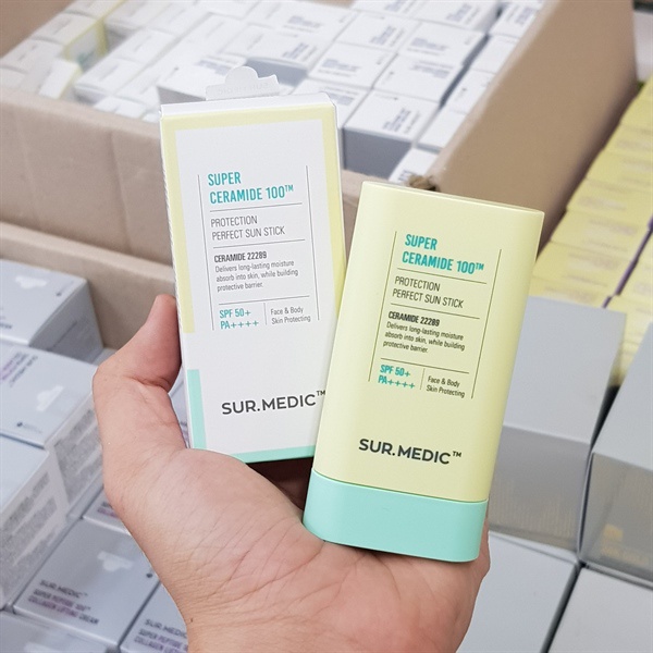 HSD 11.2022 Kem chống nắng dạng thỏi Sur.Medic Super Ceramide 100 Protection Perfect Sun Stick 20g