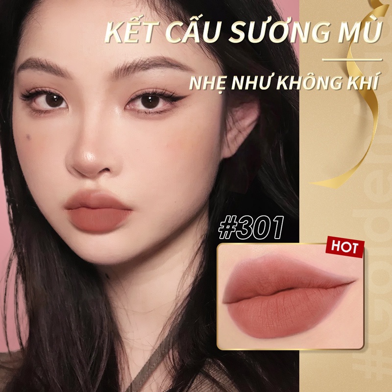 FOCALLURE Air Mist Lip Cream Velvet Silky-Smooth Waterproof Quick-dry Liquid Matt Lipstick 2.5g