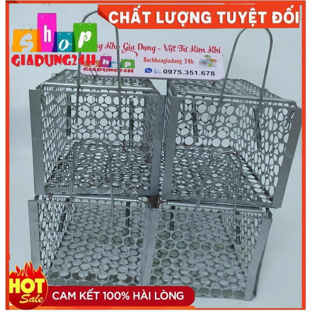 Bẫy chuột lồng sắt cỡ nhỡ 28 x15x15cm -hàng sắt Nam Đinh Có thể tái sử dụng-Giadung24h