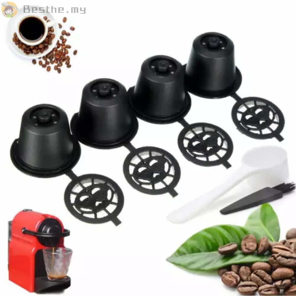 Set 4 Viên Nén Cà Phê Kèm Muỗng Nhựa Cho Máy Pha Cà Phê Nespresso