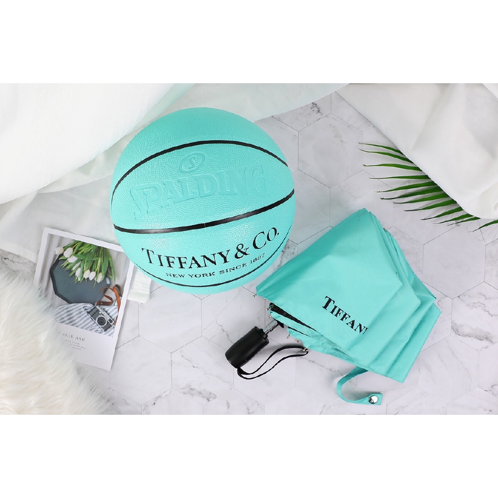 SPALDING Trò Chơi Bóng Rổ Tiffany Co-Naed Màu Xanh Size 7