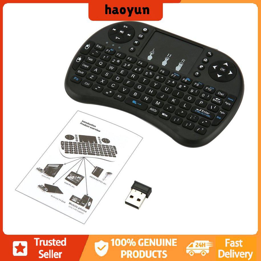 Bàn Phím Không Dây 2.4ghz 92 Phím Và Chuột Cảm Ứng Cho Android Tv Box Pc