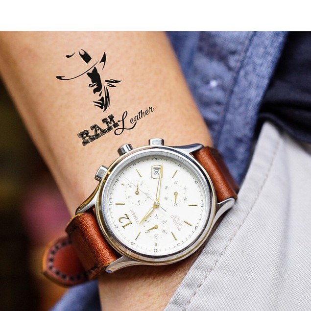 Dây đồng hồ Timex da bò thật cao cấp RAM Leather