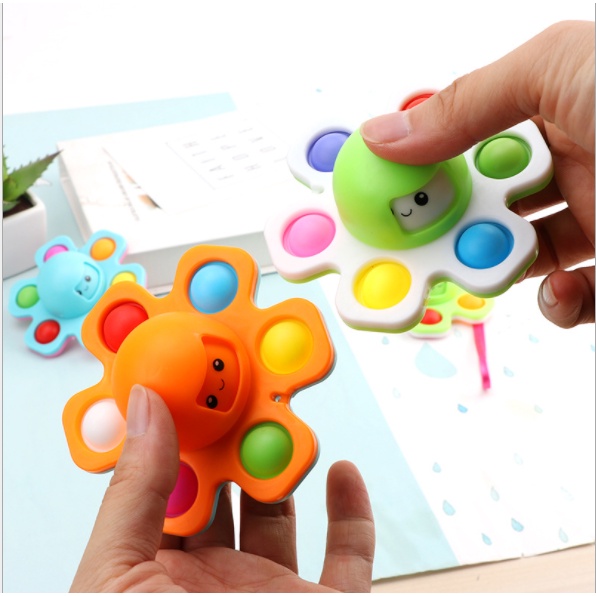 Con Quay Spinner Hình Bạch Tuộc Mặt Thay Đổi Cảm Xúc POP IT [ĐỒ CHƠI TRẺ EM]