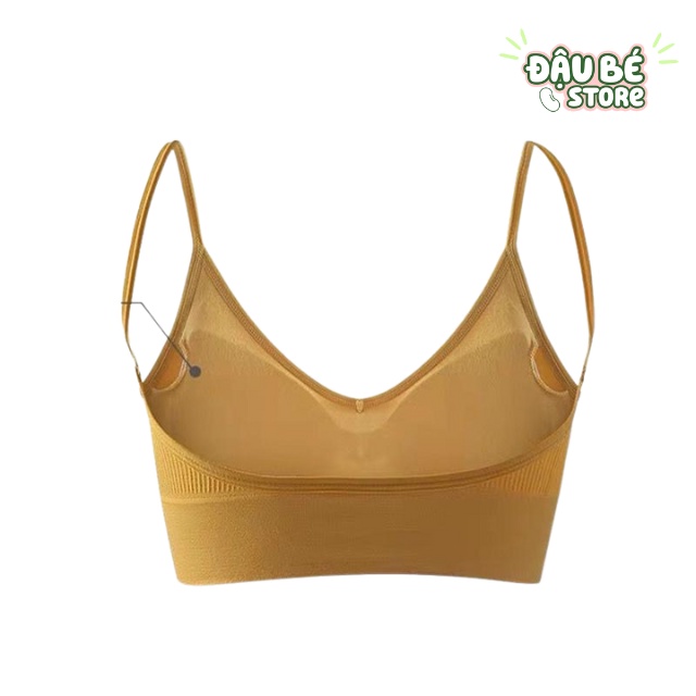 Áo Bra Thể Thao Tập Gym Yoga Cho Nữ  - Top Không Gọng Hở Lưng Chữ U Freesize Co Dãn Thoải Mái - Daube - Bra03
