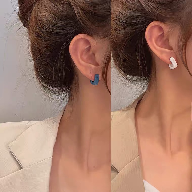 Bông Tai Mạ Bạc 925 Thiết Kế Dễ Thương Phong Cách Nhật Hàn