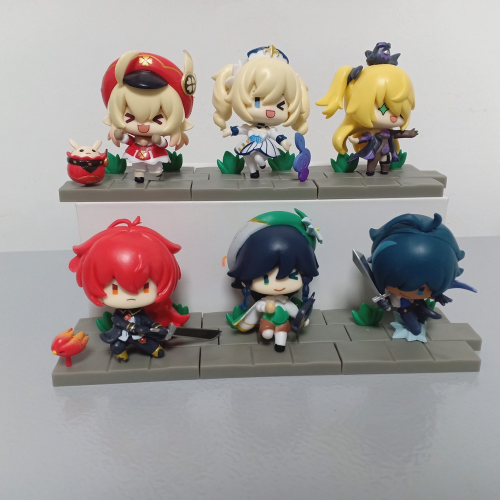 Mô hình nhân vật genshin impact chibi nhiều nhân vật Klee,Fischi,Diluc,Babara siêu dễ thương