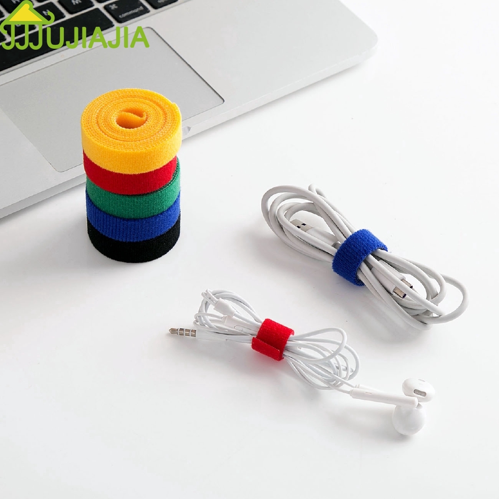 Set 3 Cuộn/10 Dây Quấn Cố Định Cáp Sạc JUJIAJIA Có Quai Dán Tiện Dụng