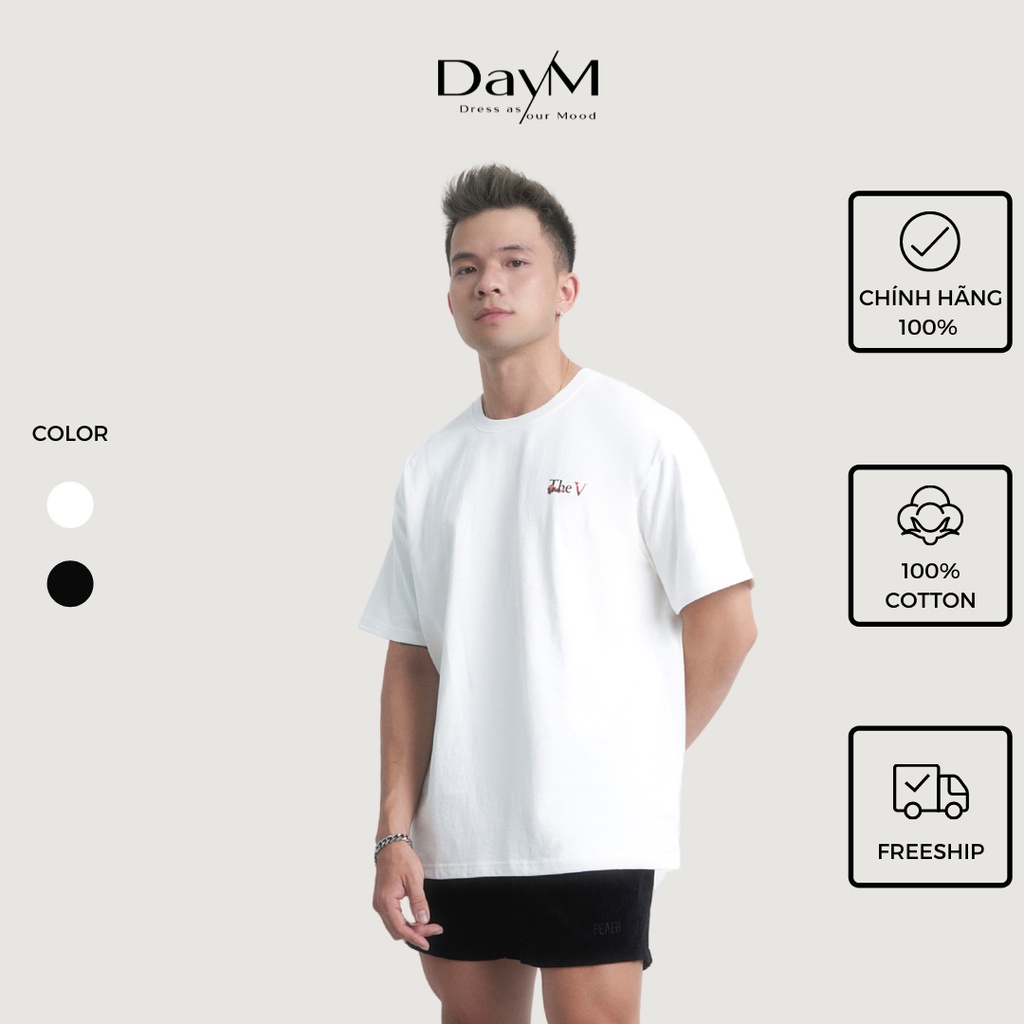 UiyS /N7Áo phông DayM oversize 100% cotton - The V!