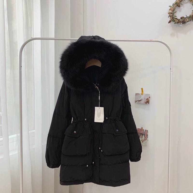 Áo khoác phao lông vũ dáng lỡ