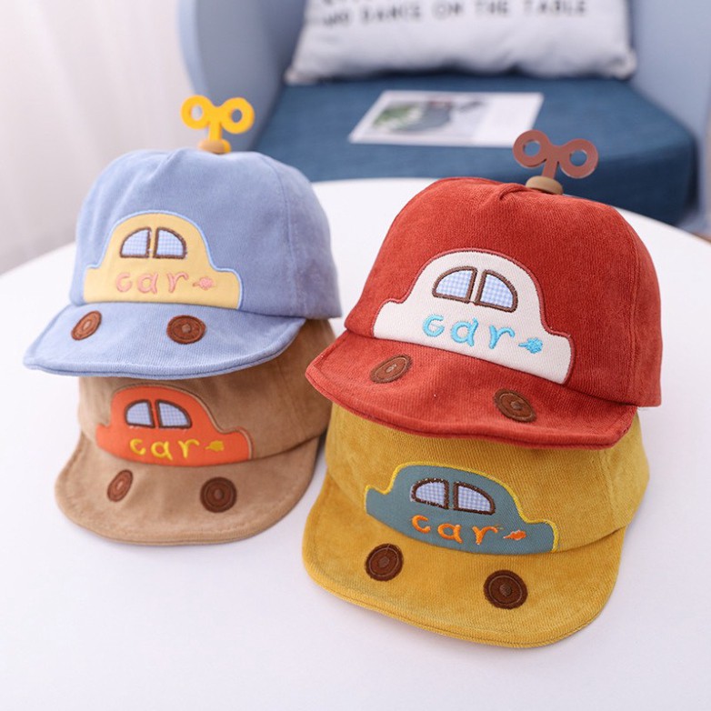 Mũ Lưỡi Trai Hình Ô TÔ Cho Bé 0-2 Tuổi Nhiều Màu (239)