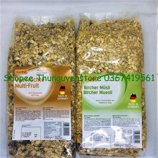Ngũ cốc yến mạch ăn liền mix hoa quả Hahne Đức / Monster Úc
