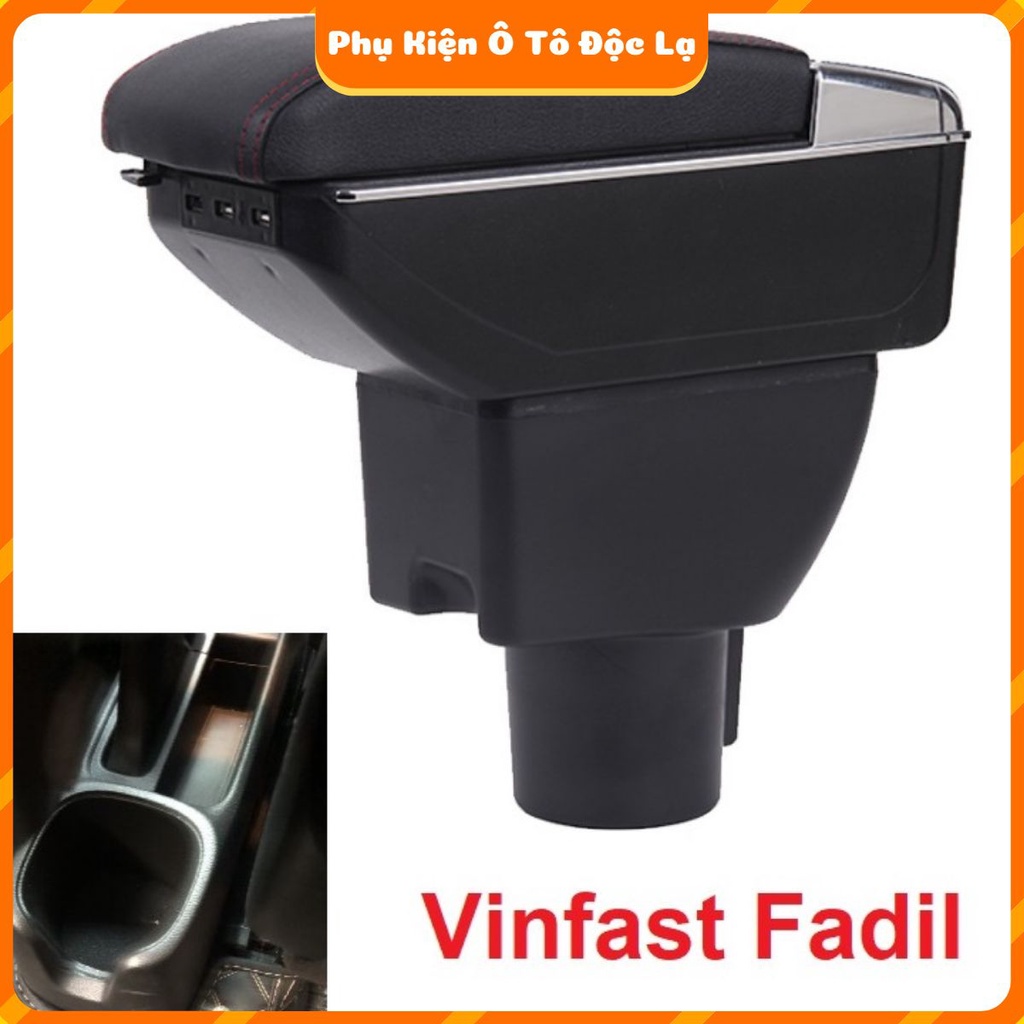 Hộp tỳ tay ô tô cao cấp Vinfast Fadil tích hợp 7 cổng USB