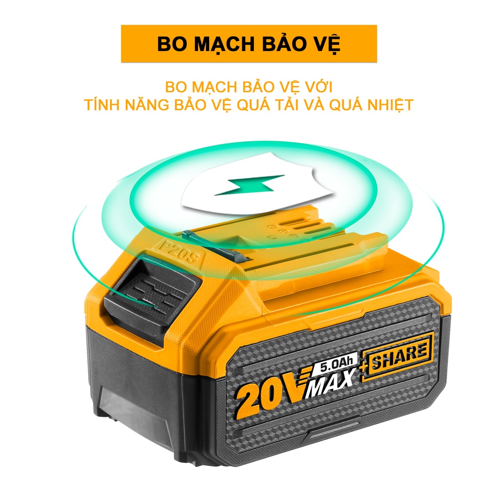 INGCO FBLI2003 Pin Lithium 20V/5.Ah