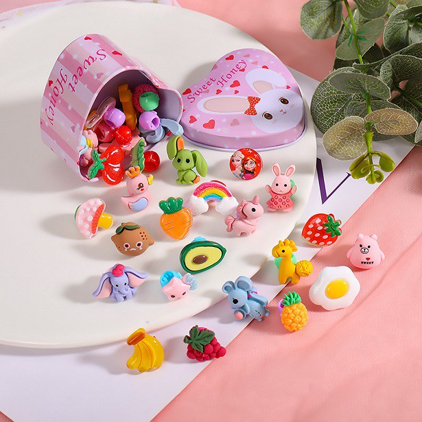 Hộp kẹp tóc tạo kiểu Hàn Quốc siêu xinh cho bé