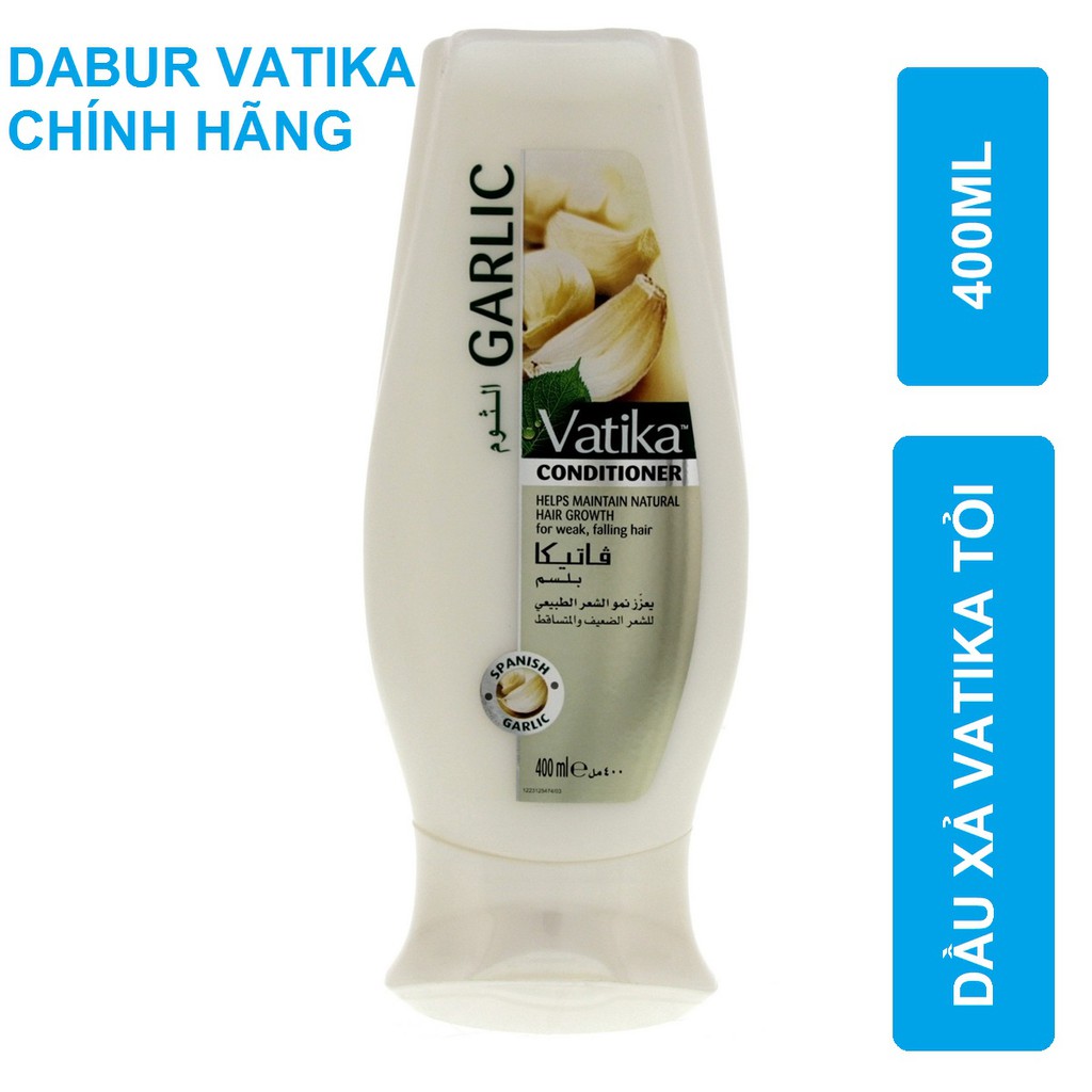 Dầu xả Vatika Garlic Conditioner Helps Maintain Natural Hair Growth chiết xuất tỏi kích thích mọc tóc