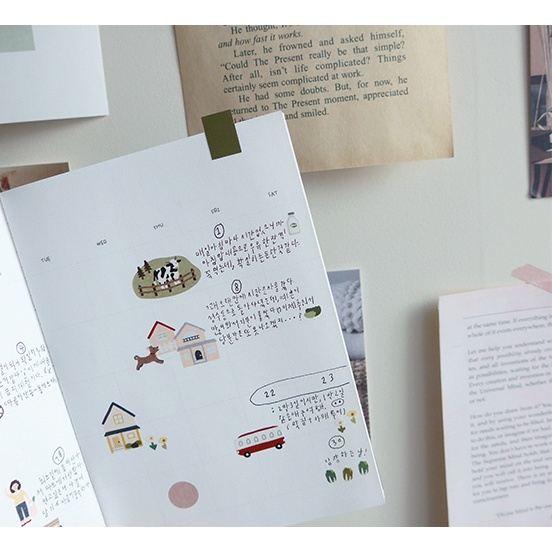 Sticker Village Hàn Quốc siêu dễ thương hãng Suatelier - chủ đề/ theme farm, nông trại, chăn nuôi