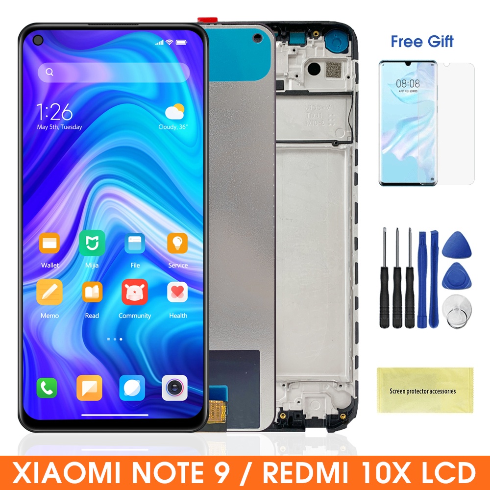 Màn Hình điện thoại Cho Xiaomi Redmi Note 9 4G / Redmi 10X 4G 5G LCD thay thế màn hình