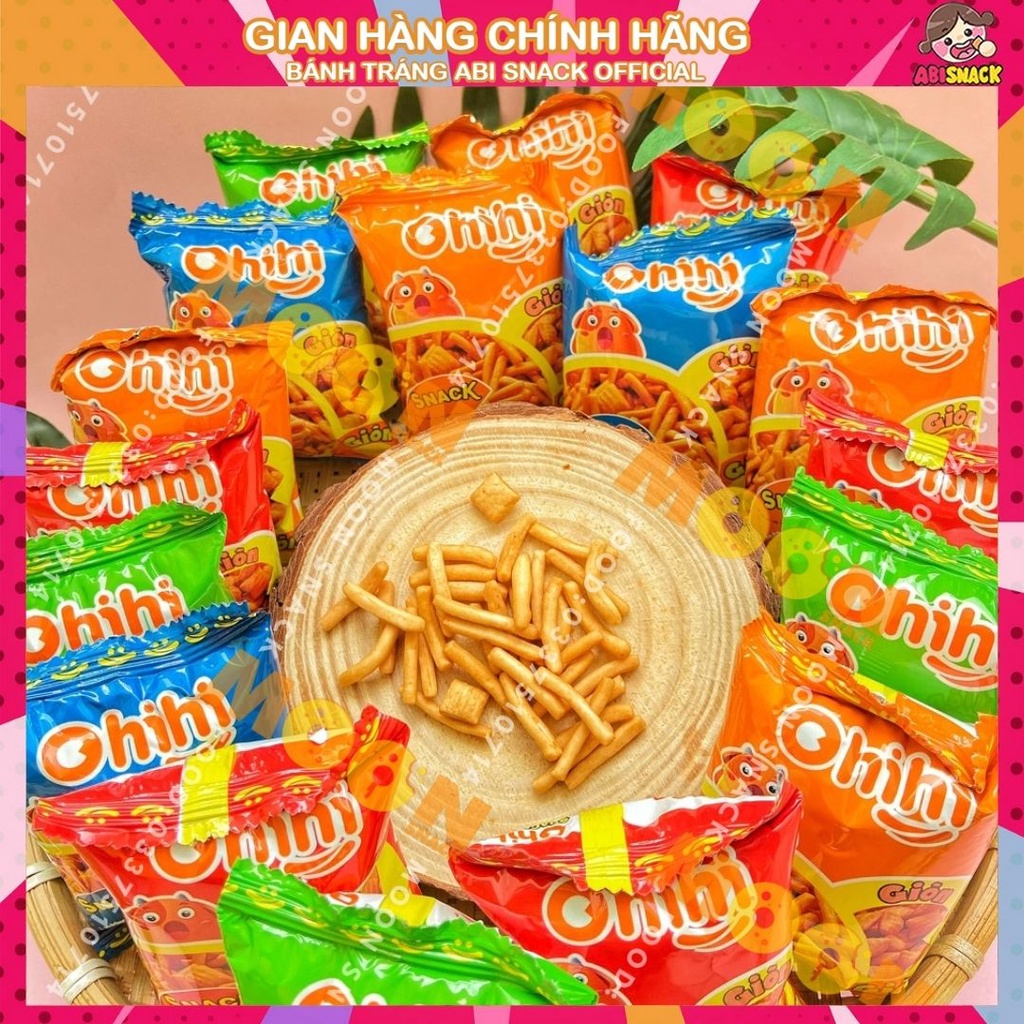 Combo 10 gói snack bim bim que Ohihi mini giòn giòn tuổi thơ ngon 8g/1 gói