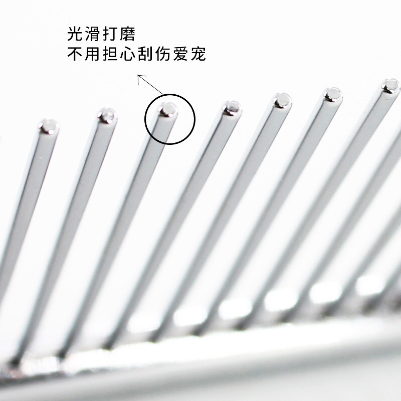 Phụ kiện cho chó mèo: lược inox chải lông 2 đầu gỡ rối cho chó mèo, lược chải lông - Kitty Pet Shop