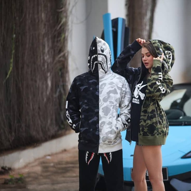 Áo Khoác Bape Cho Cặp Đôi Có Size Lớn Hiệu Godteng 100kg 3XL