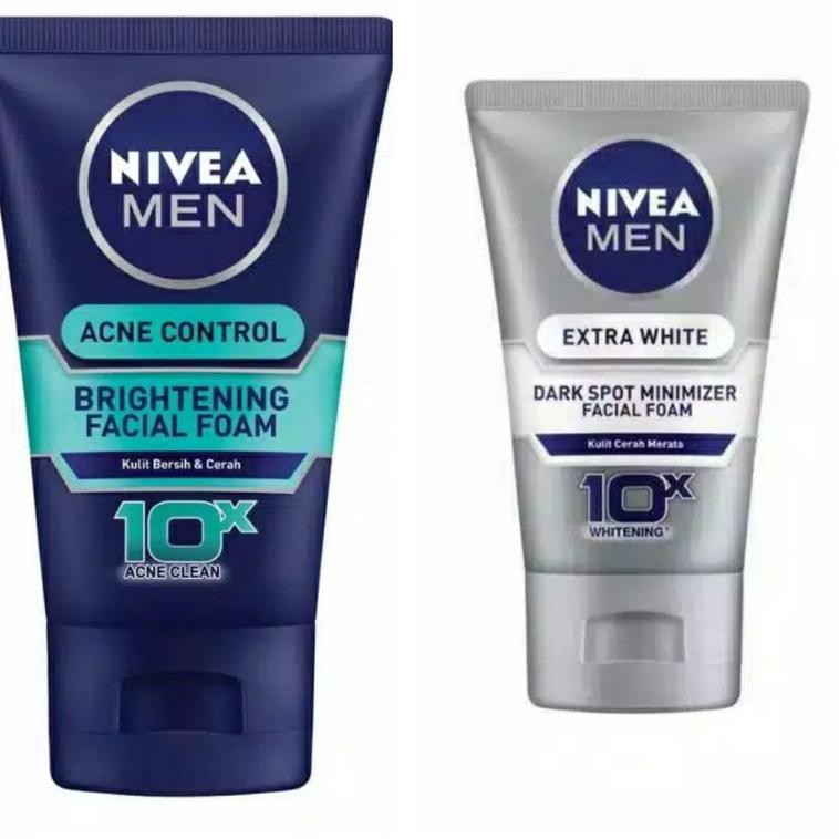 (Hàng Mới Về) Sữa Rửa Mặt Tạo Bọt Nivea Trị Mụn Kiểm Soát Dầu Và Làm Trắng Da Cho Nam