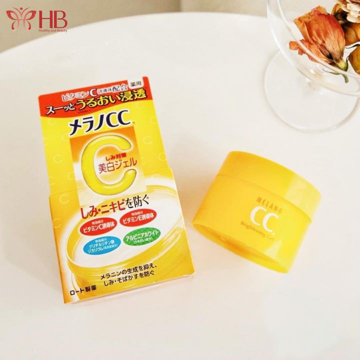 Kem dưỡng trắng da CC Melano Brightening Gel ngừa thâm nám chính hãng Nhật Bản mẫu mới nhất